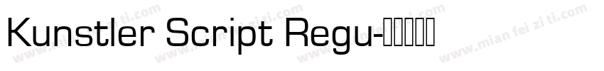 Kunstler Script Regu字体转换